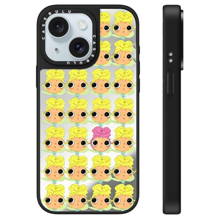 Funda para teléfono con diseño de espejo de la serie YUY, For iPhone 16 Pro Max, For iPhone 16 Pro, For iPhone 16 Plus, For iPhone 16, For iPhone 15 Pro Max, For iPhone 15 Pro, For iPhone 15 Plus, For iPhone 15