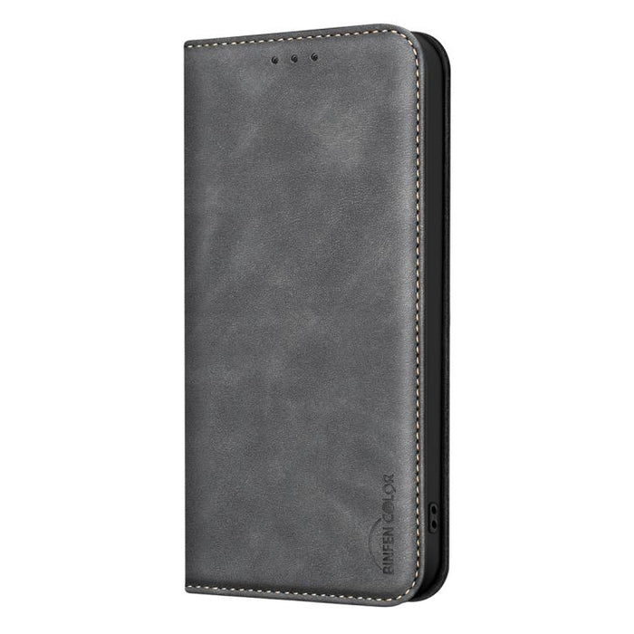 Funda para teléfono BINFEN COLOR de piel vegana con textura de piel de becerro magnética y protección RFID, For Xiaomi 13T / Redmi K60 Ultra, For Redmi Note 12 4G Global