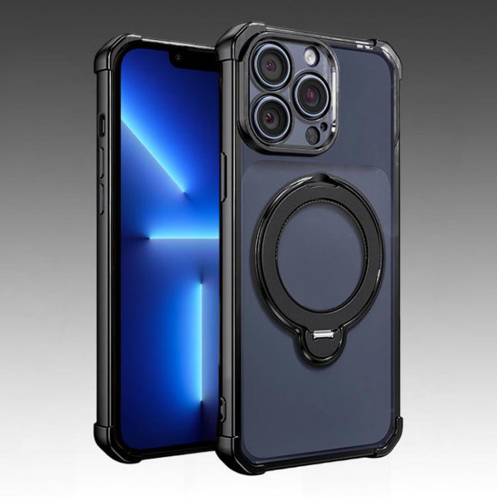 Funda magnética para teléfono con soporte giratorio, airbags en las cuatro esquinas y protección contra golpes., For iPhone 13 Pro