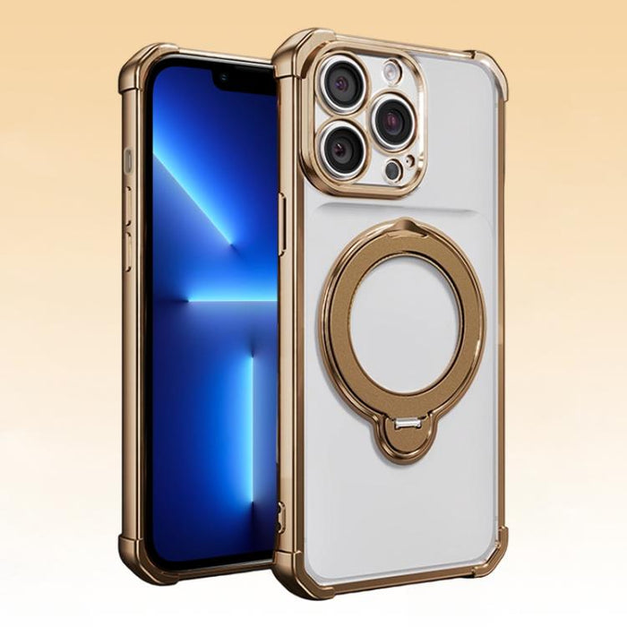 Funda magnética para teléfono con soporte giratorio, airbags en las cuatro esquinas y protección contra golpes., For iPhone 13 Pro