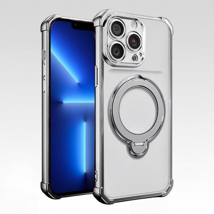 Funda magnética para teléfono con soporte giratorio, airbags en las cuatro esquinas y protección contra golpes., For iPhone 13 Pro