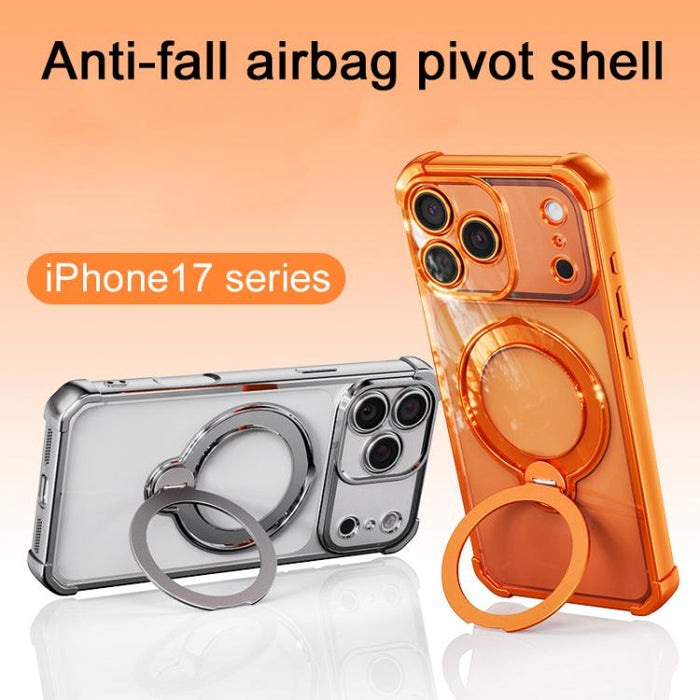 Funda magnética para teléfono con soporte giratorio, airbags en las cuatro esquinas y protección contra golpes., For iPhone 13 Pro
