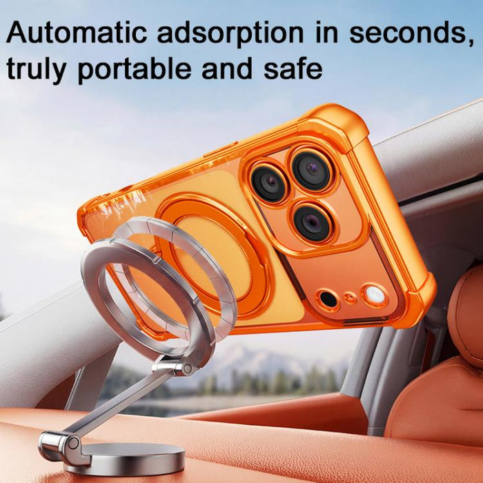 Funda magnética para teléfono con soporte giratorio, airbags en las cuatro esquinas y protección contra golpes., For iPhone 13 Pro