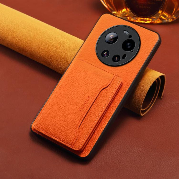 Funda magnética para teléfono Denior con textura de lichi, For Xiaomi 17Ultra