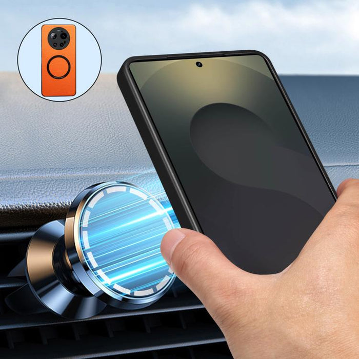 Funda magnética para teléfono Denior con textura de lichi, For Xiaomi 17Ultra
