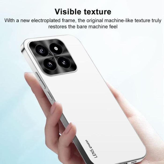 Funda para teléfono de acrílico AG con acabado esmerilado y galvanoplastia, For Redmi Turbo 5 Max / Poco X8 Pro Max