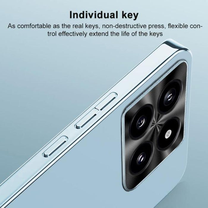 Funda para teléfono de acrílico AG con acabado esmerilado y galvanoplastia, For Redmi Turbo 5 Max / Poco X8 Pro Max