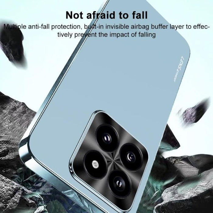 Funda para teléfono de acrílico AG con acabado esmerilado y galvanoplastia, For Redmi Turbo 5 Max / Poco X8 Pro Max