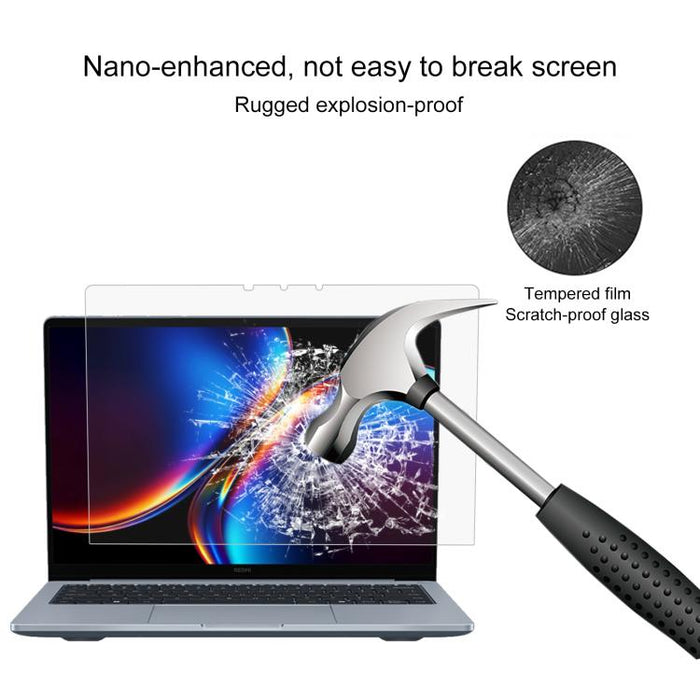 Película de vidrio templado a prueba de explosiones con dureza superficial 9H, For Xiaomi Book Pro 14 2026 14.6 inch