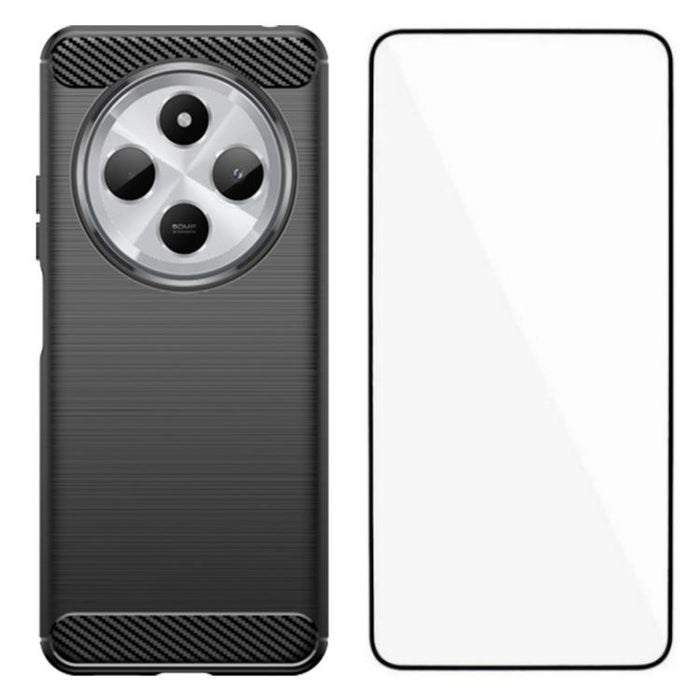 Funda para teléfono WANLONFENG de TPU resistente a los golpes con textura cepillada y protector de pantalla., For Redmi Turbo 5 Max 5G, For Redmi Turbo 5 5G Global, For Redmi Note 15 5G Global 164mm, For Redmi K90 Pro Max / Poco F8 Ultra               ...