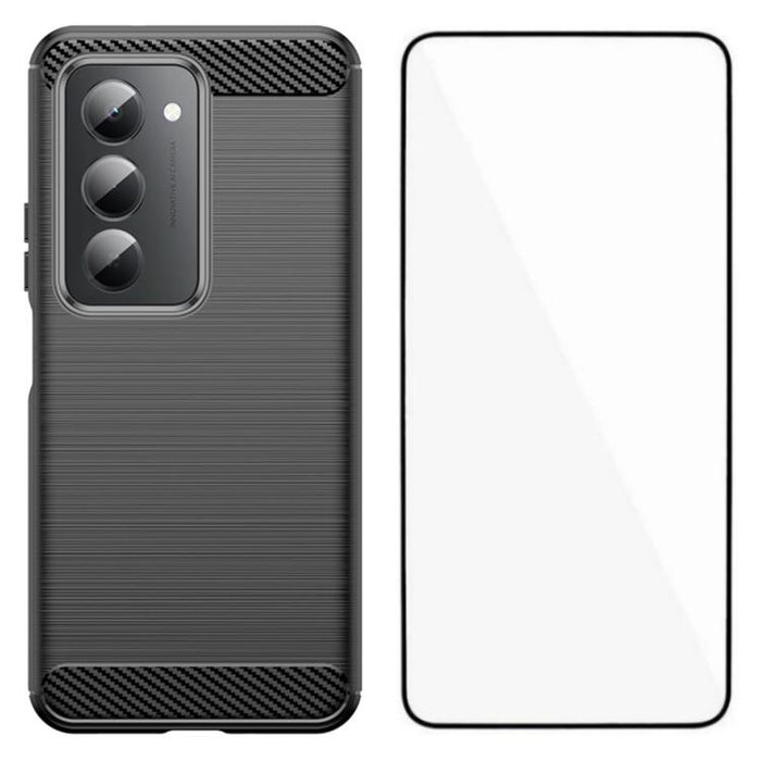 Funda para teléfono WANLONFENG de TPU resistente a los golpes con textura cepillada y protector de pantalla., For Redmi Turbo 5 Max 5G, For Redmi Turbo 5 5G Global, For Redmi Note 15 5G Global 164mm, For Redmi K90 Pro Max / Poco F8 Ultra               ...