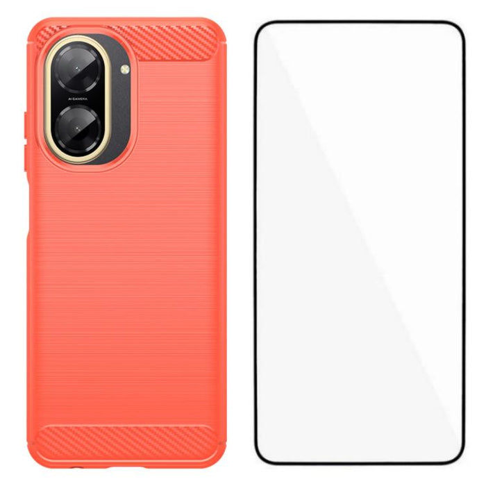 Funda para teléfono WANLONFENG de TPU resistente a los golpes con textura cepillada y protector de pantalla., For Redmi Turbo 5 Max 5G, For Redmi Turbo 5 5G Global, For Redmi Note 15 5G Global 164mm, For Redmi K90 Pro Max / Poco F8 Ultra               ...