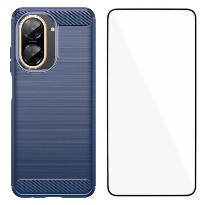 Funda para teléfono WANLONFENG de TPU resistente a los golpes con textura cepillada y protector de pantalla., For Redmi Turbo 5 Max 5G, For Redmi Turbo 5 5G Global, For Redmi Note 15 5G Global 164mm, For Redmi K90 Pro Max / Poco F8 Ultra               ...