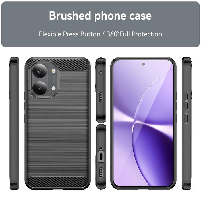 Funda para teléfono WANLONFENG de TPU resistente a los golpes con textura cepillada y protector de pantalla., For Redmi Turbo 5 Max 5G, For Redmi Turbo 5 5G Global, For Redmi Note 15 5G Global 164mm, For Redmi K90 Pro Max / Poco F8 Ultra               ...