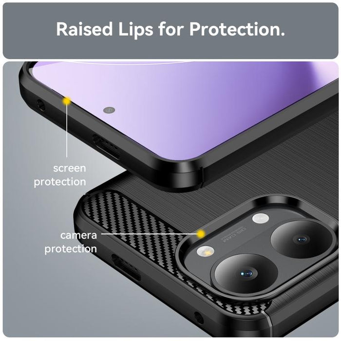 Funda para teléfono WANLONFENG de TPU resistente a los golpes con textura cepillada y protector de pantalla., For Redmi Turbo 5 Max 5G, For Redmi Turbo 5 5G Global, For Redmi Note 15 5G Global 164mm, For Redmi K90 Pro Max / Poco F8 Ultra               ...