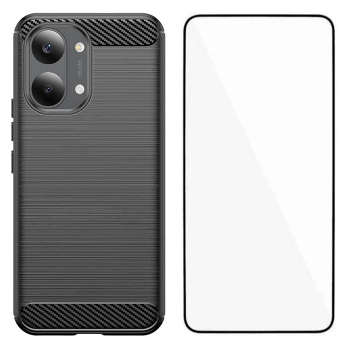Funda para teléfono WANLONFENG de TPU resistente a los golpes con textura cepillada y protector de pantalla., For Redmi Turbo 5 Max 5G, For Redmi Turbo 5 5G Global, For Redmi Note 15 5G Global 164mm, For Redmi K90 Pro Max / Poco F8 Ultra               ...