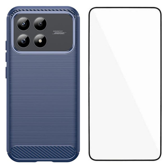 Funda para teléfono WANLONFENG de TPU resistente a los golpes con textura cepillada y protector de pantalla., For Redmi Turbo 5 Max 5G, For Redmi Turbo 5 5G Global, For Redmi Note 15 5G Global 164mm, For Redmi K90 Pro Max / Poco F8 Ultra               ...