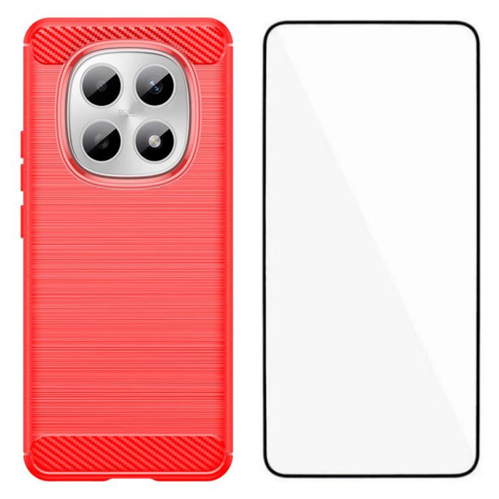 Funda para teléfono WANLONFENG de TPU resistente a los golpes con textura cepillada y protector de pantalla., For Redmi Turbo 5 Max 5G, For Redmi Turbo 5 5G Global, For Redmi Note 15 5G Global 164mm, For Redmi K90 Pro Max / Poco F8 Ultra               ...