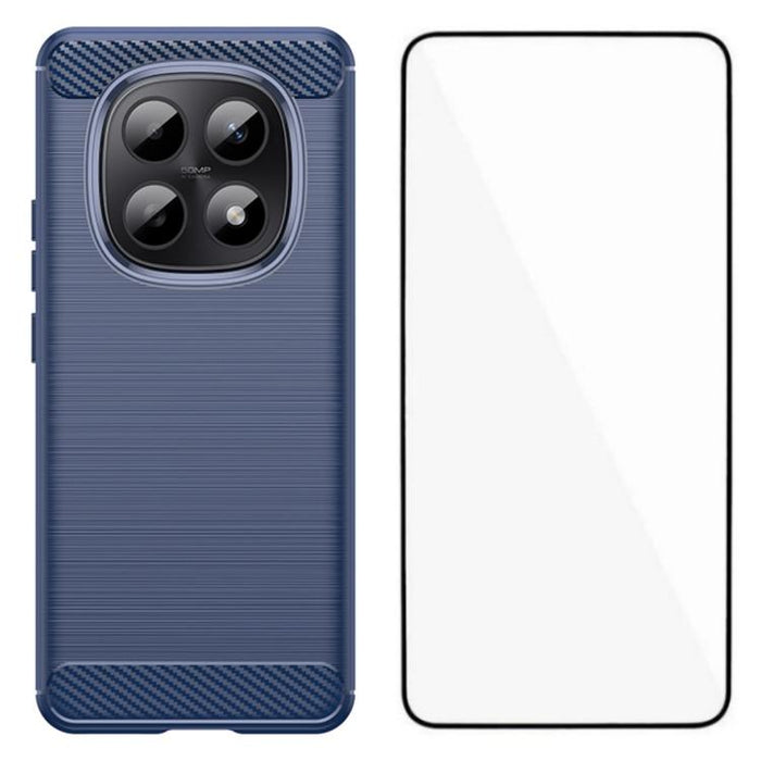 Funda para teléfono WANLONFENG de TPU resistente a los golpes con textura cepillada y protector de pantalla., For Redmi Turbo 5 Max 5G, For Redmi Turbo 5 5G Global, For Redmi Note 15 5G Global 164mm, For Redmi K90 Pro Max / Poco F8 Ultra               ...