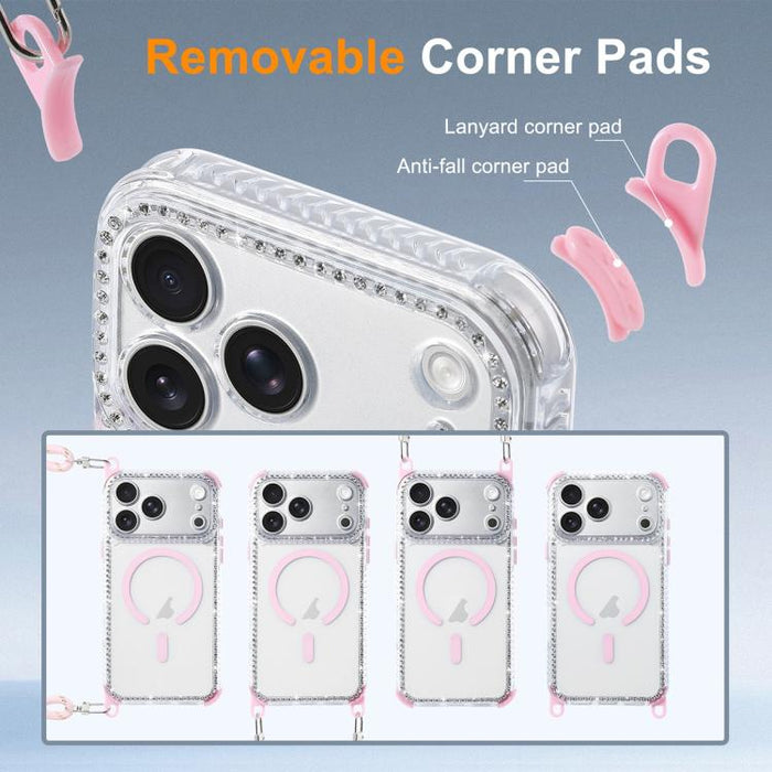 Funda magnética antigolpes 2 en 1 Dream Diamond para teléfono, For iPhone 17 Pro Max, For iPhone 17 Pro, For iPhone 17, For iPhone Air, For iPhone 16 Pro Max, For iPhone 16 Pro, For iPhone 16 Plus, For iPhone 16