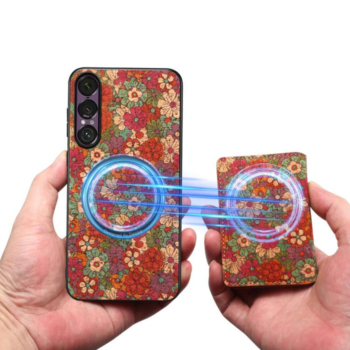 Funda magnética para teléfono Denior de la serie Lenguaje Floral, For Xiaomi 17 Ultra