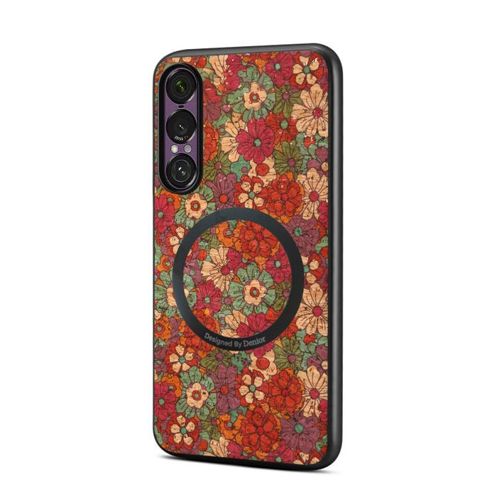 Funda magnética para teléfono Denior de la serie Lenguaje Floral, For Xiaomi 17 Ultra