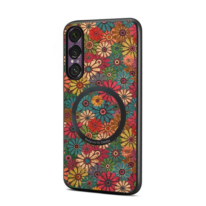 Funda magnética para teléfono Denior de la serie Lenguaje Floral, For Xiaomi 17 Ultra