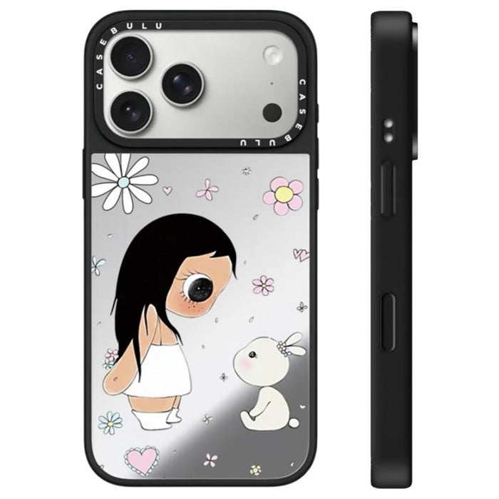 Funda para teléfono con espejo y botón de control de cámara con diseño de la serie YUY, For iPhone 17 Pro Max, For iPhone 17 Pro, For iPhone 17, For iPhone Air