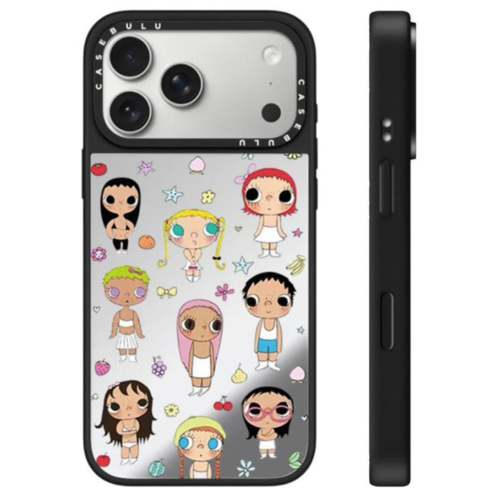 Funda para teléfono con espejo y botón de control de cámara con diseño de la serie YUY, For iPhone 17 Pro Max, For iPhone 17 Pro, For iPhone 17, For iPhone Air