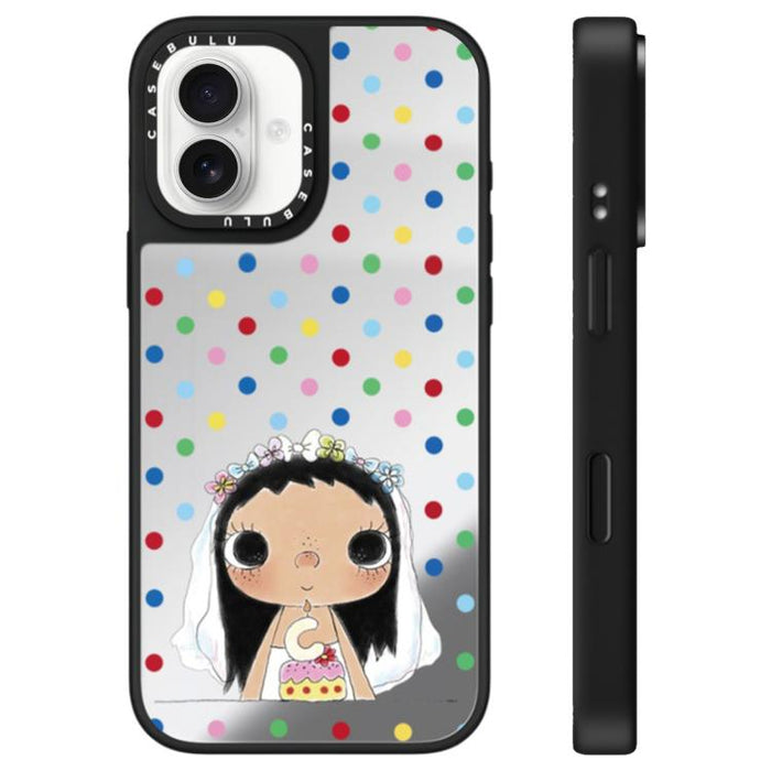 Funda para teléfono con espejo y botón de control de cámara con diseño de la serie YUY, For iPhone 17 Pro Max, For iPhone 17 Pro, For iPhone 17, For iPhone Air
