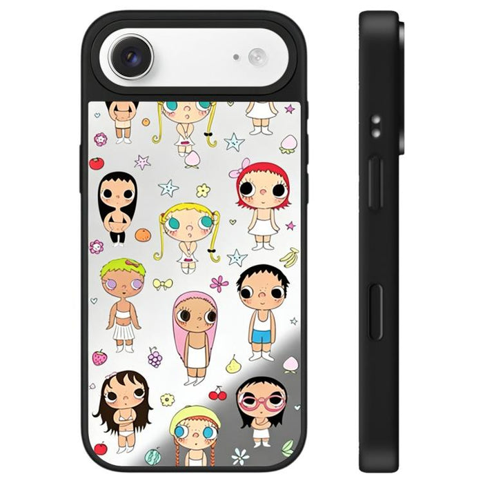 Funda para teléfono con espejo y botón de control de cámara con diseño de la serie YUY, For iPhone 17 Pro Max, For iPhone 17 Pro, For iPhone 17, For iPhone Air