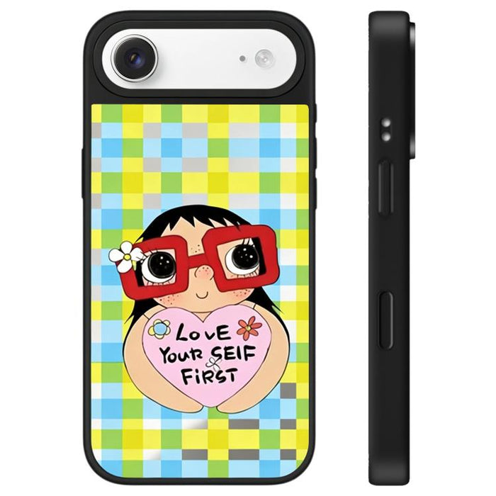 Funda para teléfono con espejo y botón de control de cámara con diseño de la serie YUY, For iPhone 17 Pro Max, For iPhone 17 Pro, For iPhone 17, For iPhone Air