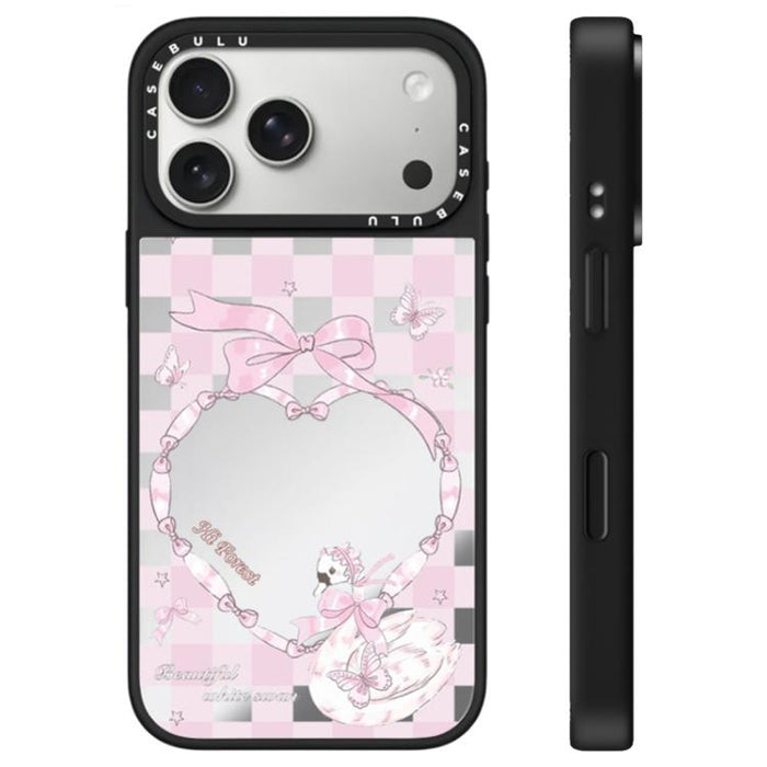 Funda para teléfono con espejo y botón de control de cámara de la serie Hi Forest, For iPhone 17 Pro Max, For iPhone 17 Pro, For iPhone 17, For iPhone Air