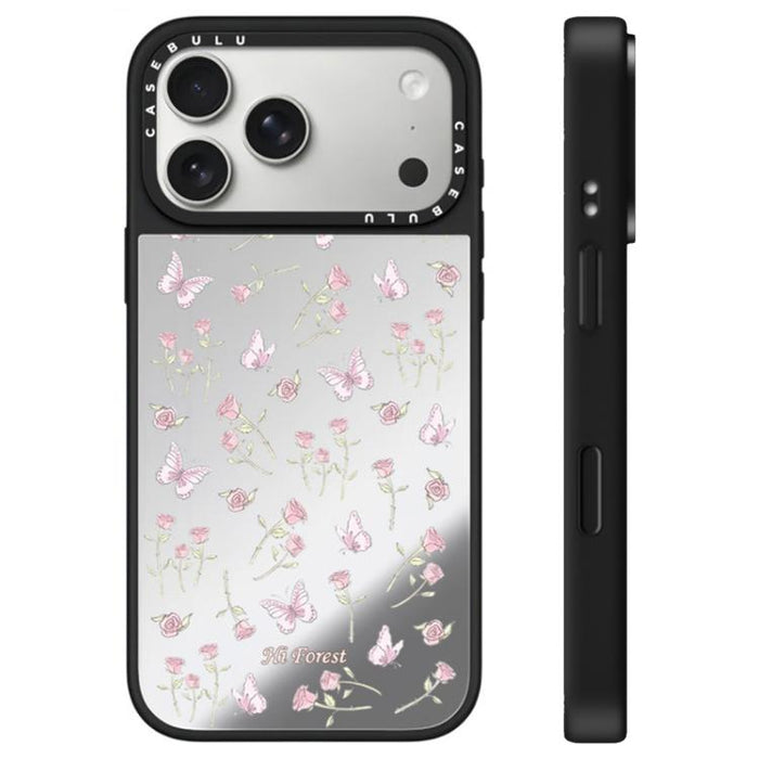 Funda para teléfono con espejo y botón de control de cámara de la serie Hi Forest, For iPhone 17 Pro Max, For iPhone 17 Pro, For iPhone 17, For iPhone Air