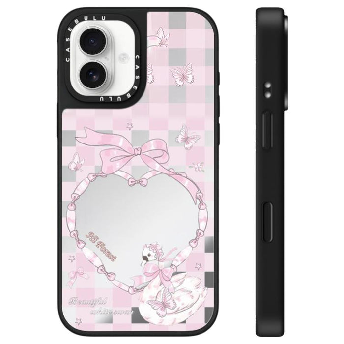 Funda para teléfono con espejo y botón de control de cámara de la serie Hi Forest, For iPhone 17 Pro Max, For iPhone 17 Pro, For iPhone 17, For iPhone Air