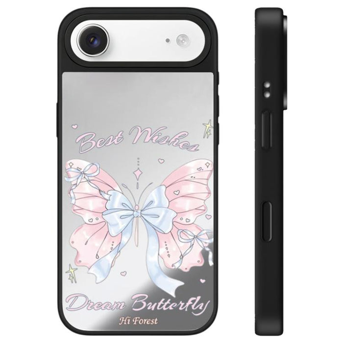 Funda para teléfono con espejo y botón de control de cámara de la serie Hi Forest, For iPhone 17 Pro Max, For iPhone 17 Pro, For iPhone 17, For iPhone Air