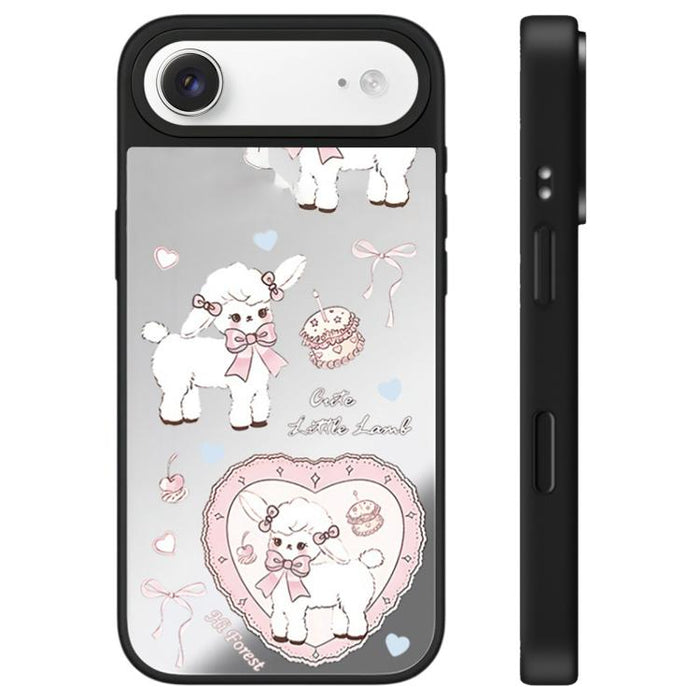 Funda para teléfono con espejo y botón de control de cámara de la serie Hi Forest, For iPhone 17 Pro Max, For iPhone 17 Pro, For iPhone 17, For iPhone Air