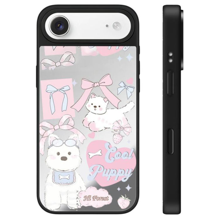 Funda para teléfono con espejo y botón de control de cámara de la serie Hi Forest, For iPhone 17 Pro Max, For iPhone 17 Pro, For iPhone 17, For iPhone Air