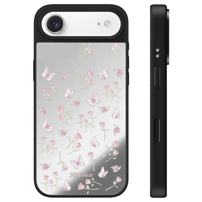 Funda para teléfono con espejo y botón de control de cámara de la serie Hi Forest, For iPhone 17 Pro Max, For iPhone 17 Pro, For iPhone 17, For iPhone Air