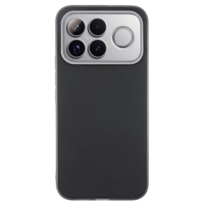 Funda para teléfono de cuero vegano con textura de cuadrícula mate, For Redmi K90, For Redmi K90 Max