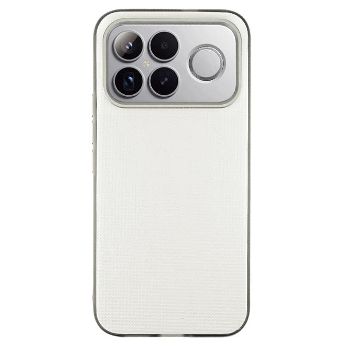 Funda para teléfono de cuero vegano con textura de cuadrícula mate, For Redmi K90, For Redmi K90 Max