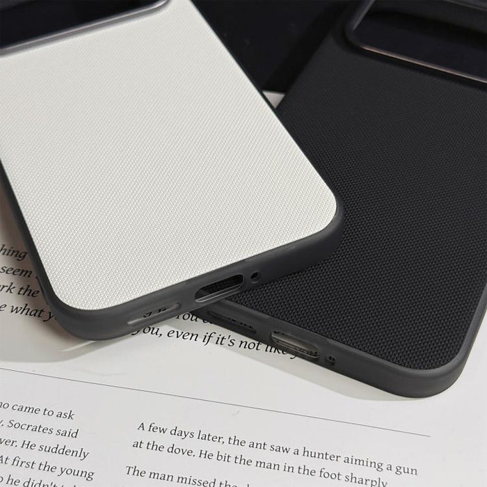 Funda para teléfono de cuero vegano con textura de cuadrícula mate, For Redmi K90, For Redmi K90 Max