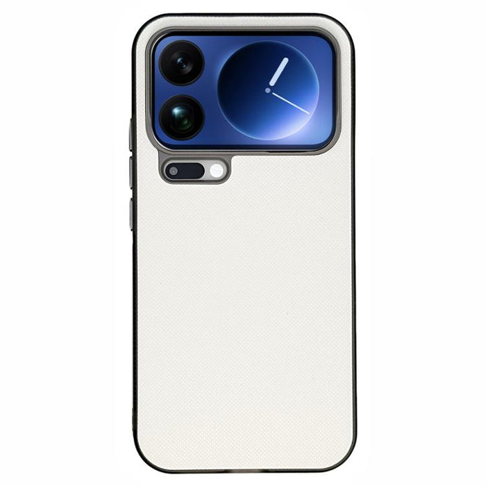 Funda para teléfono de cuero vegano con textura de cuadrícula mate, For Xiaomi 17 Pro Max, For Xiaomi 17 Pro, For Xiaomi 17