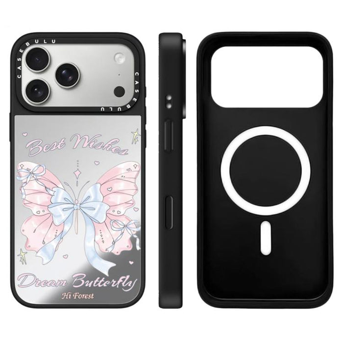 Funda magnética para teléfono con espejo y botón de control de cámara de la serie Hi Forest, For iPhone 17 Pro Max, For iPhone 17 Pro, For iPhone 17, For iPhone Air