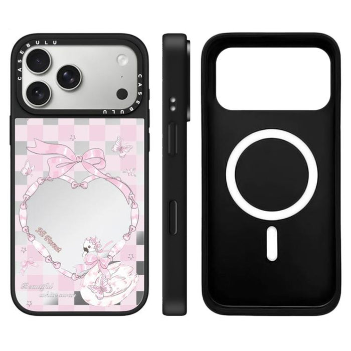 Funda magnética para teléfono con espejo y botón de control de cámara de la serie Hi Forest, For iPhone 17 Pro Max, For iPhone 17 Pro, For iPhone 17, For iPhone Air
