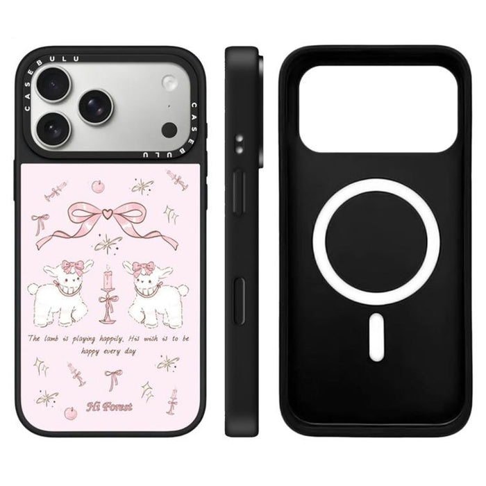 Funda magnética para teléfono con espejo y botón de control de cámara de la serie Hi Forest, For iPhone 17 Pro Max, For iPhone 17 Pro, For iPhone 17, For iPhone Air