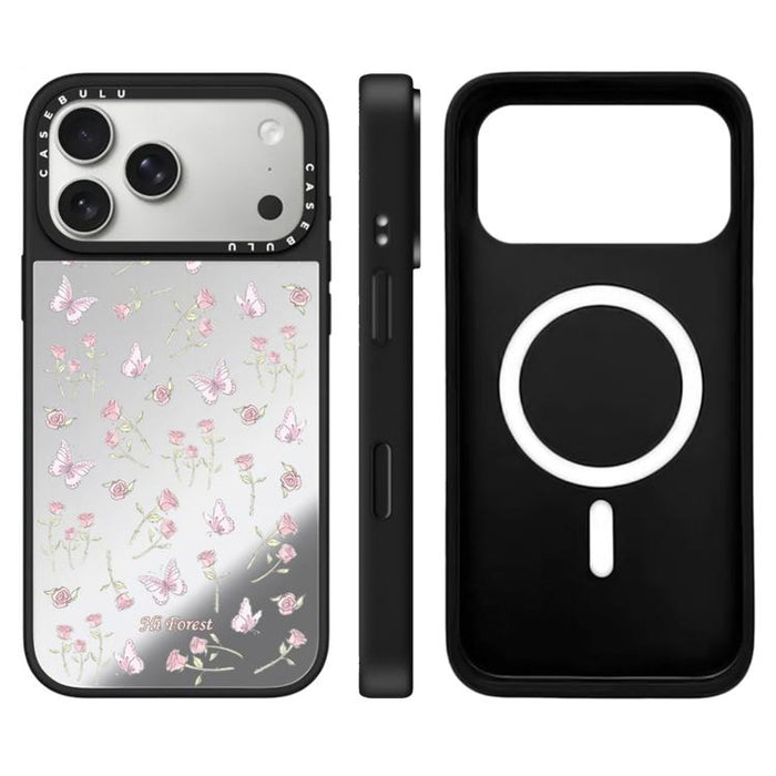 Funda magnética para teléfono con espejo y botón de control de cámara de la serie Hi Forest, For iPhone 17 Pro Max, For iPhone 17 Pro, For iPhone 17, For iPhone Air
