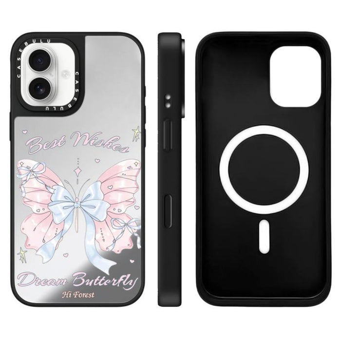 Funda magnética para teléfono con espejo y botón de control de cámara de la serie Hi Forest, For iPhone 17 Pro Max, For iPhone 17 Pro, For iPhone 17, For iPhone Air