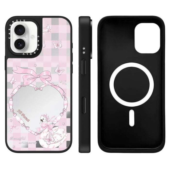 Funda magnética para teléfono con espejo y botón de control de cámara de la serie Hi Forest, For iPhone 17 Pro Max, For iPhone 17 Pro, For iPhone 17, For iPhone Air
