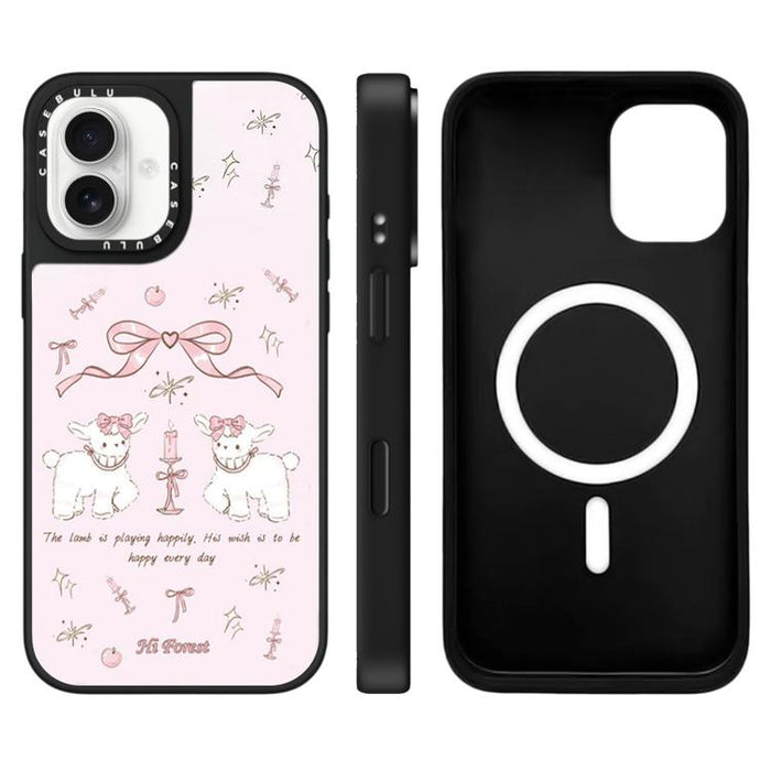Funda magnética para teléfono con espejo y botón de control de cámara de la serie Hi Forest, For iPhone 17 Pro Max, For iPhone 17 Pro, For iPhone 17, For iPhone Air